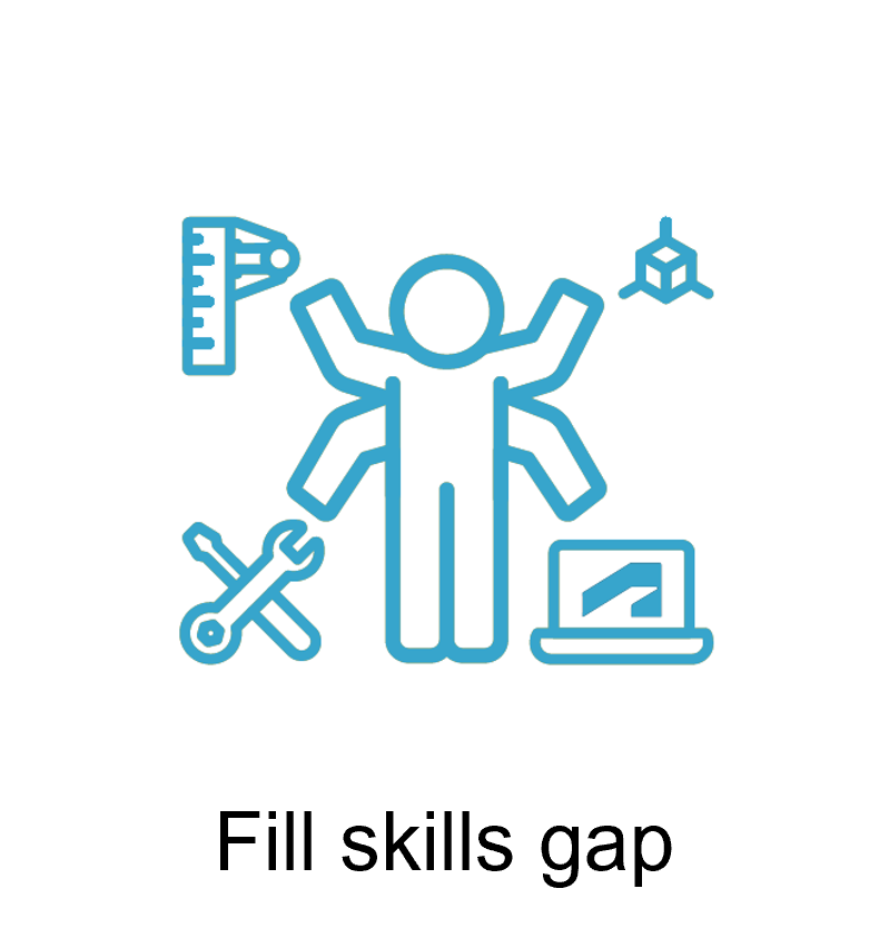 Fill Skills Gap Icon