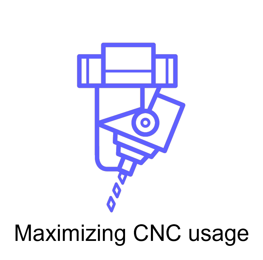 Maximizing CNC Usage Icon