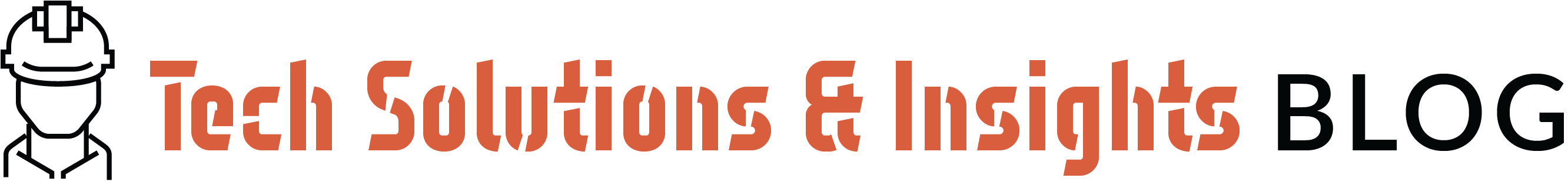 Tech Solutions & Insights Blog logo - With dude - no team